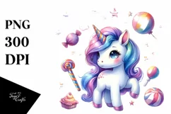 Cute Unicorn Pumpkin Halloween | Sublimation | Clipart Product Image 1