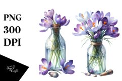 Bottle Crocus Watercolor | Clipart Product Image 3