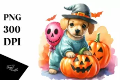 Cute Dog Pumpkin Halloween | Sublimation | Clipart Product Image 3