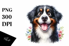 Crazy Looking Bernese Mountain Dog | Dog Clipart Product Image 3