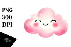 Whimsical Pinkish Cloud PNG Product Image 1