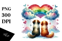 Bernard Looking Heart Tail Unite PNG Product Image 1