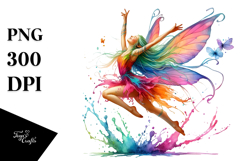 Simple Jumping Fairy, Beautiful PNG Product Image 1