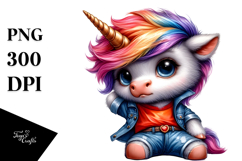 Cute Unicorn Posing PNG Product Image 1