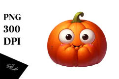 Digital Painting Pumpkin PNG Product Image 1