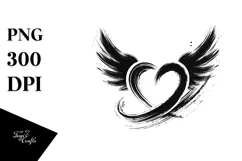 Heart Paintbrush PNG Product Image 1