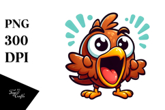 Goofy Bird with Sunglasses PNG Product Image 1