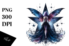 Gothic Fairy on Star PNG Product Image 1