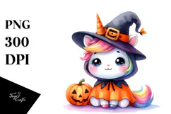 Baby Unicorn for Halloween | Clipart Product Image 1