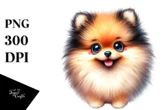 Cute Pomeranian, Transparent PNG Product Image 1