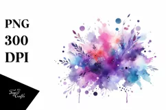 Colorful Purple Watercolor Background | Sublimation | Product Image 3