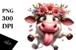 Playful Flower Crown PNG Product Image 1