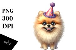 Watercolor Pomeranian Clipart Product Image 3
