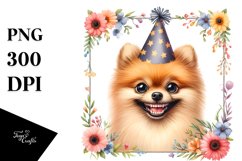 Watercolor Pomeranian Clipart Product Image 3