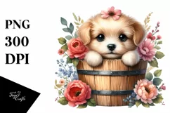 Cute Baby Dog with Big Eyes JPEG Product Image 1