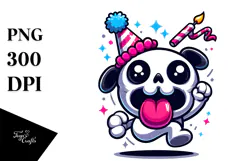 Goofy Suggar Skull with Hat, Transparent PNG Product Image 1