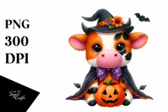 Cute Baby Cow for Halloween | Clipart Product Image 3