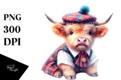 Colorful Cow with Polka Dancer&#039;s Costume, PNG Product Image 3