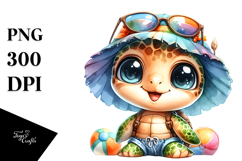 Cute Baby Turtle PNG Product Image 1