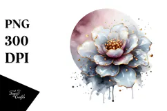 Abstract Glossy Camellia, Transparent PNG Product Image 1