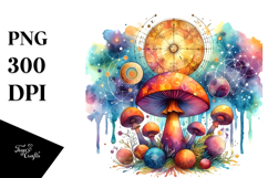 Magical Celestial Mushroom Tarot PNG Product Image 1