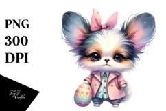 Expressive Baby Papillon, Easter PNG Product Image 1