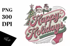 Happy Holidays Christmas Png Product Image 5