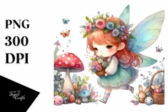 Colorful Autumn Fairy PNG Product Image 3