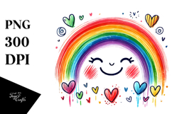 Scribbled Rainbow PNG Product Image 1