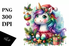 Vibrant Goofy Unicorn PNG Product Image 1