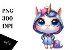 Funny Unicorn Expressive Raincoat Product Image 1
