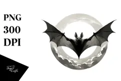 Simple Digital Painting with BAT PNG Product Image 1