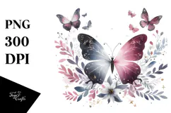 Cute Butterfly Painting PNG Product Image 1
