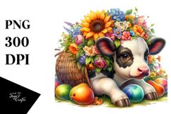 Colorful Baby Unicorn Playing Hide and Seek PNG Product Image 3