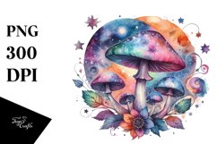 Colorful Astral Mushroom Splash | Stain | Clipart Product Image 3