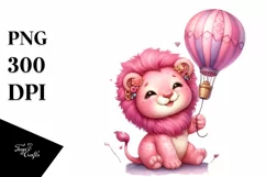 Smiling Cute Baby Lion PNG Product Image 1