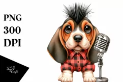 Funny Baby Bloodhound Punk Singer Product Image 1