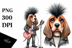Funny Baby Bloodhound Punk Singer Product Image 1