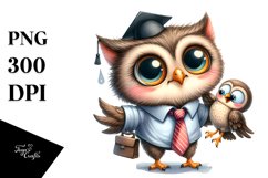 Funny Owl Clipart Product Image 3