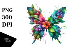 Vibrant Abstract Butterfly PNG Product Image 1