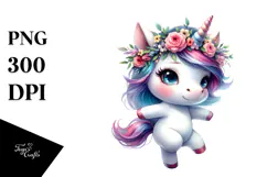 Baby Unicorn Dancing PNG Product Image 1