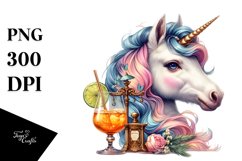 Colorful Unicorn in Speakeasy, PNG Product Image 1