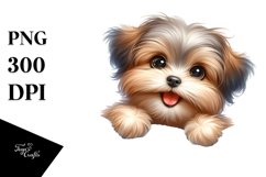 Cute Enthusiastic Watercolor Pomeranian Product Image 1