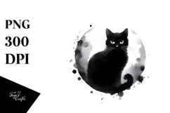 Cute Baby Cat Halloween PNG Product Image 1