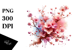 Abstract Shiny Cherry Blossom Product Image 1