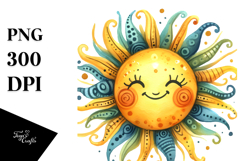 Digital Very Simple Sun PNG Product Image 1
