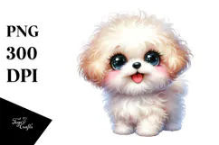 Cute Bichpoo with Crazy Furr, Transparent PNG Product Image 1