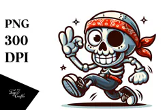 Goofy Cartoon Suggar Skull PNG Product Image 1