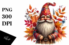 Vibrant Autumn Gnome, Transparent PNG Product Image 3