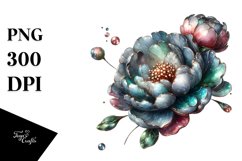 Shiny Peonies Watercolor | Clipart Product Image 1